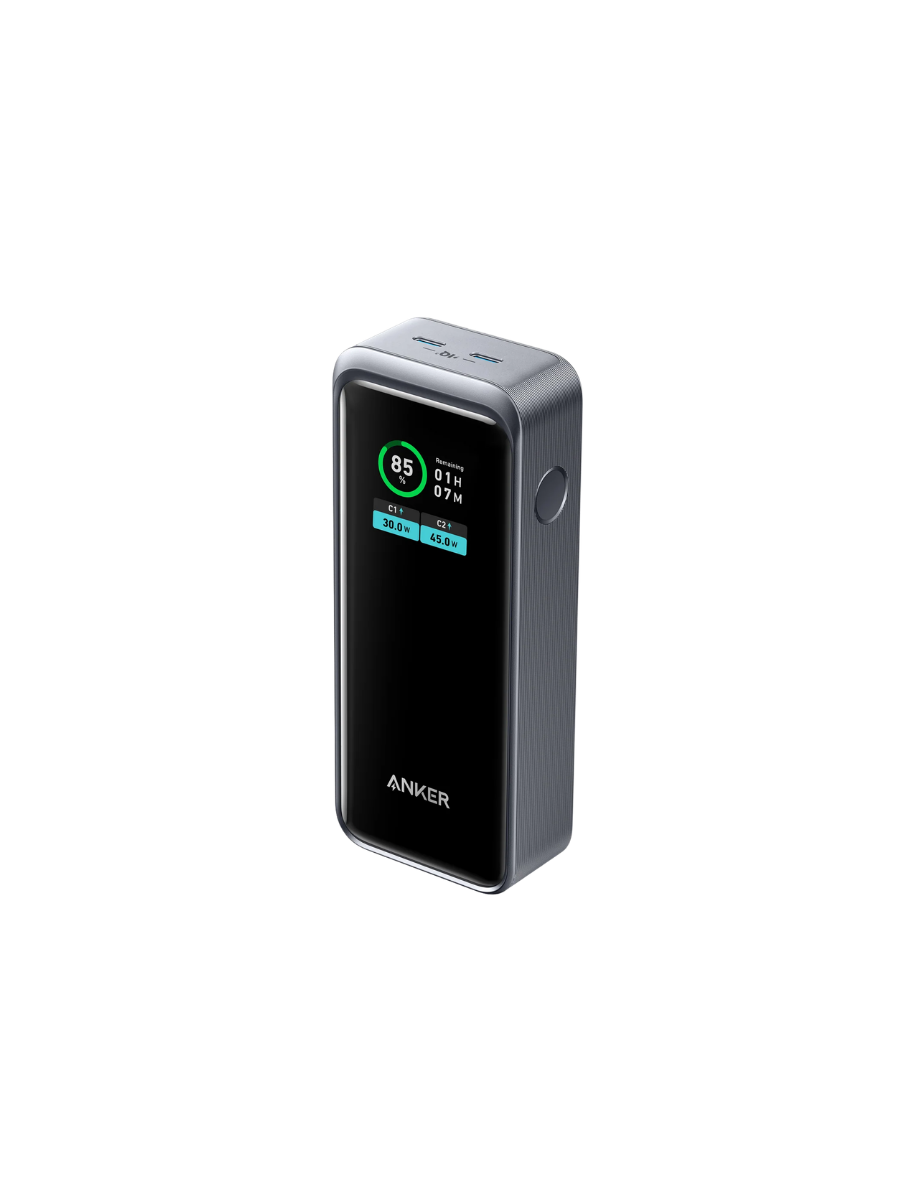 Anker Prime 12,000mAh Power Bank (130W, 2-Port, Smart Display)