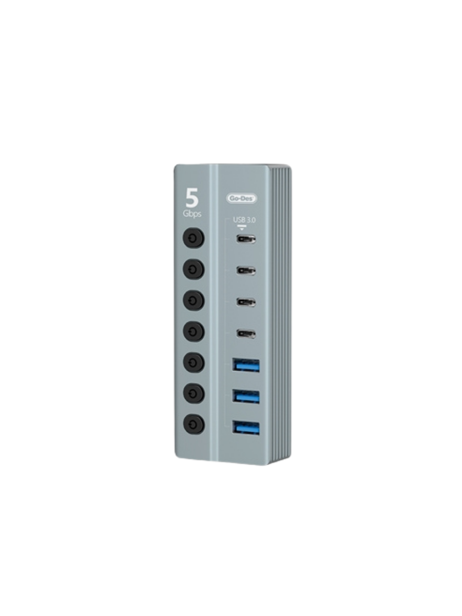 Go-Des 7 Port Usb 3.0 Hub