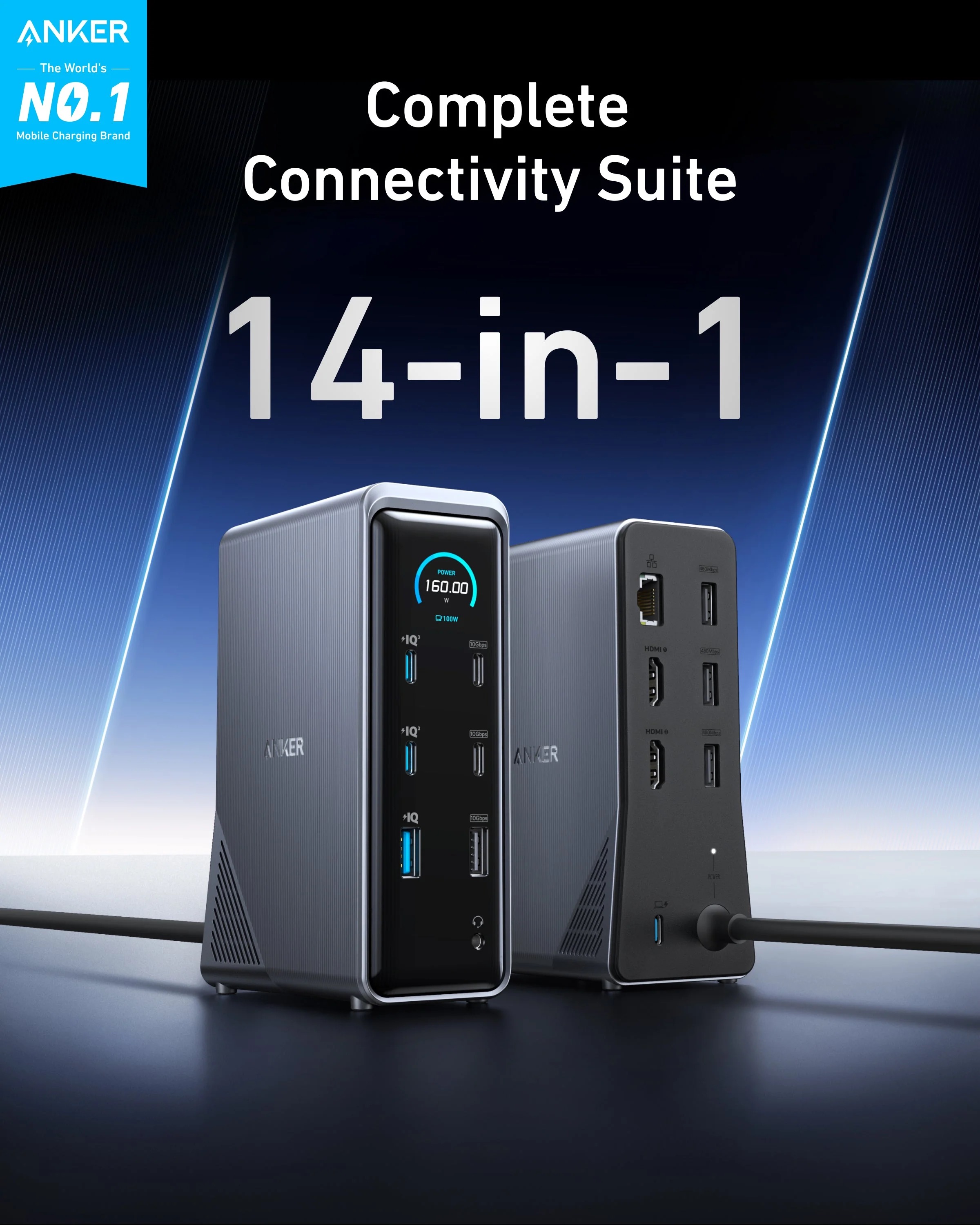 Anker Prime 14-in-1 Charging Docking Station (160W)