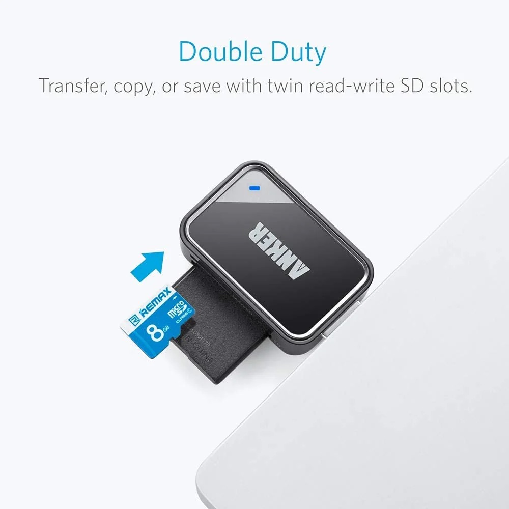 Anker 2-in-1 USB 3.0 Portable Card Reader