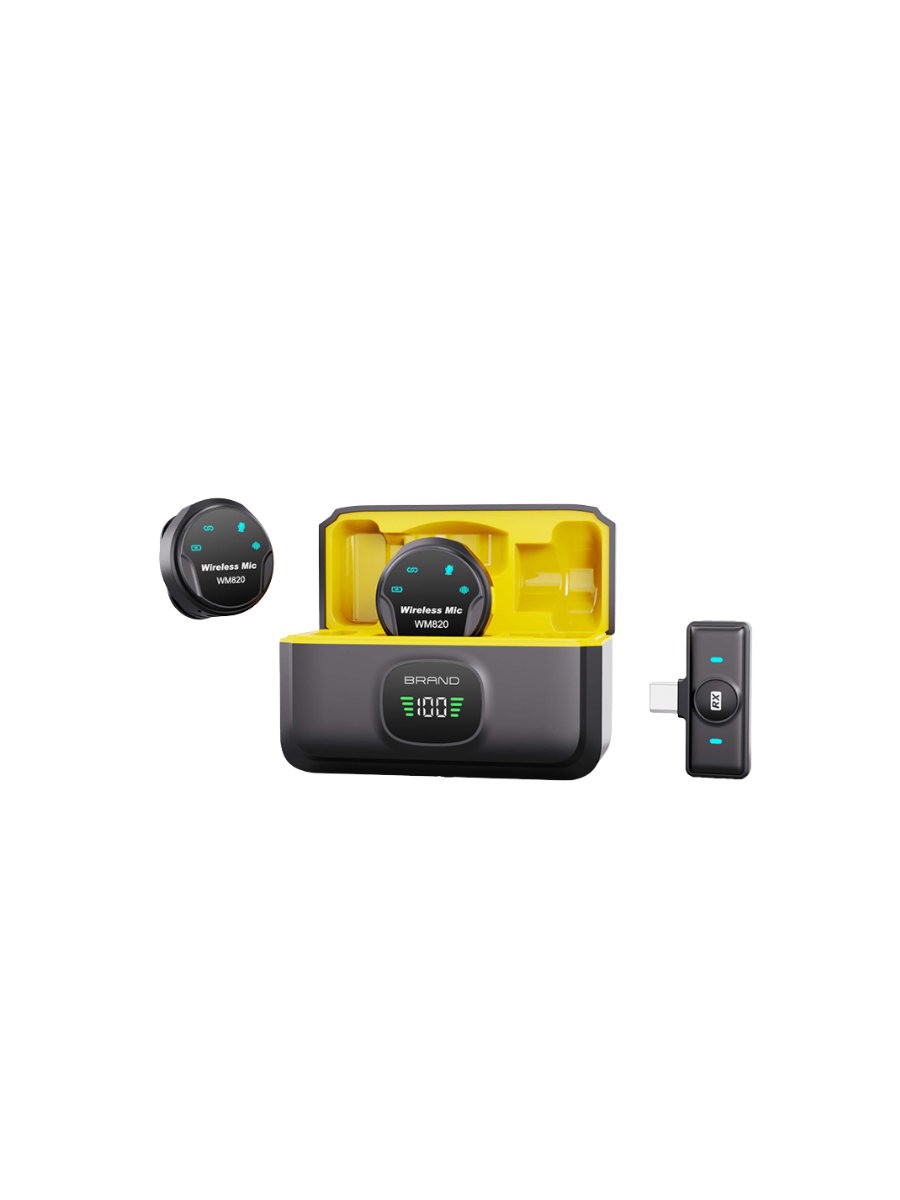 Candc Portable Wireless Lavalier Microphone With Type C